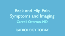 Back and Hip Pain Symptoms and Imaging